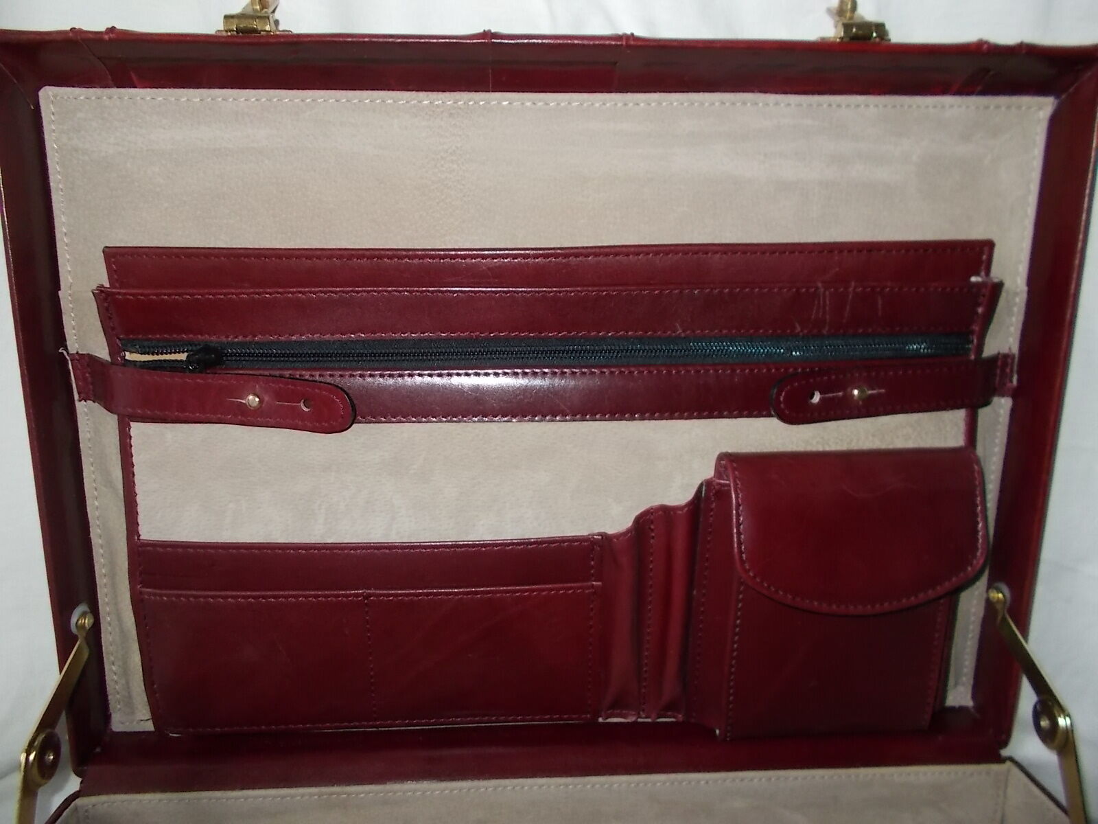 Leather briefcase-case