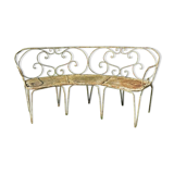 Banc de jardin ancien arrondi