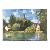 Painting the castle and the lake house