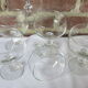 6 champagne or cocktail glasses in transparent glass in very good condition.