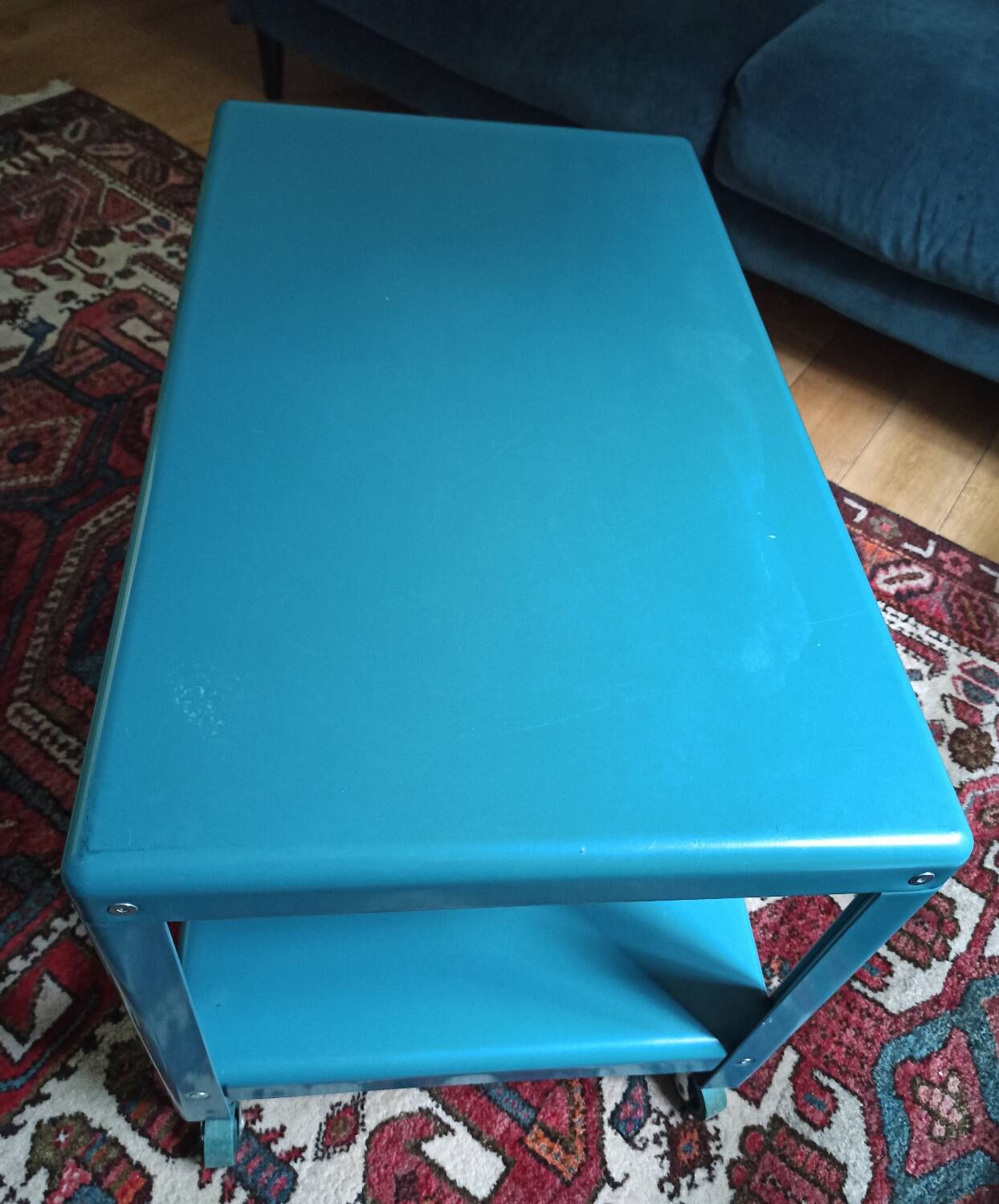 Blue metal coffee table Ikea PS 2012