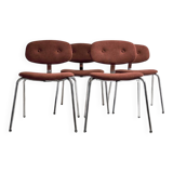 Set of 4 chairs pierre paulin steelcase strafor