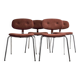 Set de 4 chaises pierre paulin steelcase strafor