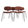 Set de 4 chaises pierre paulin steelcase strafor