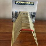 Gold metal vinyl door