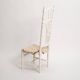 Napoleon 3 shabby white nurse chair