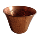 Cache pot en cuivre martelé