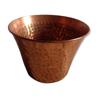 Hammered copper pot cover