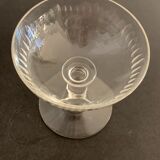 4 coupes à champagne en verre soufflé ancien, XIXème
