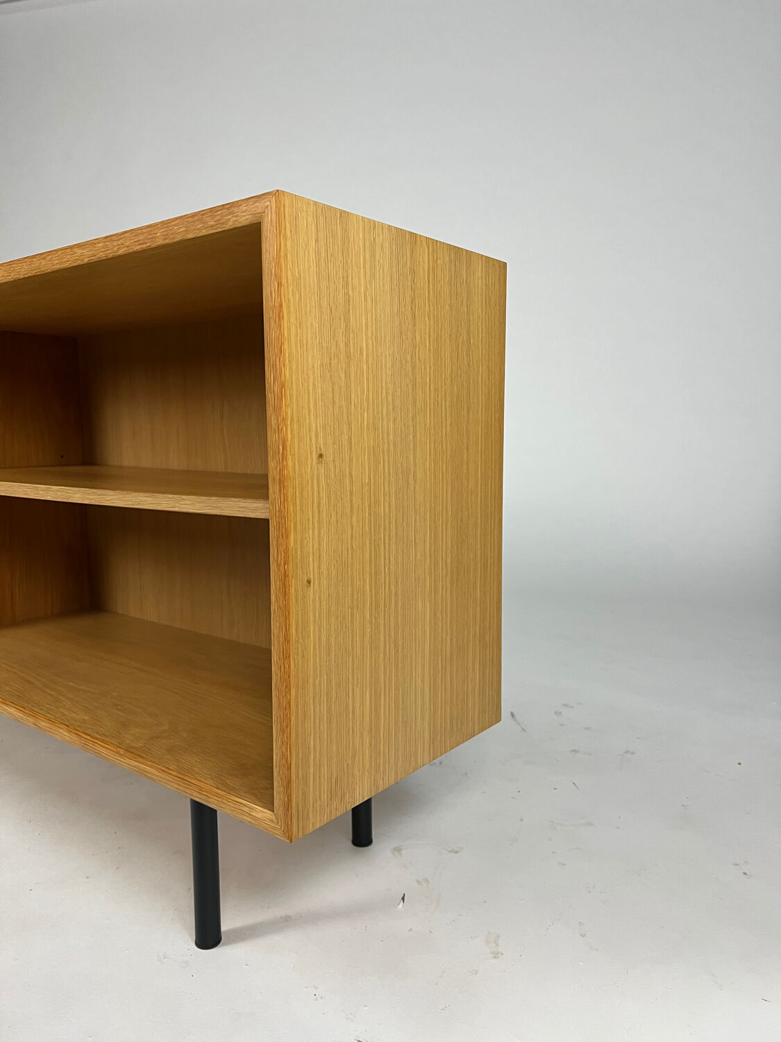Vintage shelf sideboard lowboard bookcase WK oak mid-century