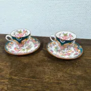 Lot de 2 tasses Sarreguemines minton 215
