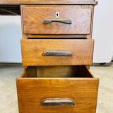 Wooden desk with pedestals