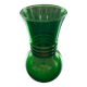 Green art deco style vase