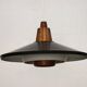 Rare Mid-Century Danish design lamp ,1960s -black&white metal& solid copper