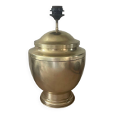 Pied de lampe balustre en laiton vintage