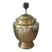 Pied de lampe balustre en laiton vintage