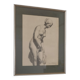 Ebba Von Wachenfeldt dessin au fusain d'une statue de femme | 1883