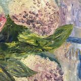 Oil on canvas Still Life with Flowers signed A. Bureau