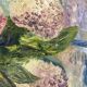 Huile sur toile nature morte aux fleurs signée A. bureau