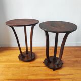 Paire de consoles Art déco en bois