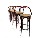 5x vintage rattan barstool, style Thonet ‘60