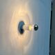 Vintage minimalist wall lamps or ceiling lights from the German space age by Rzb, set of 4.