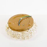 (24cm) murano glass bubble flush mount light by Helena Tynell for
