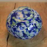 Blue and green ball vase