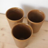 Set of 3 Digoin sandstone glasses