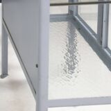 Vintage industrial display cabinet