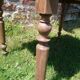 Oak table with turned legs