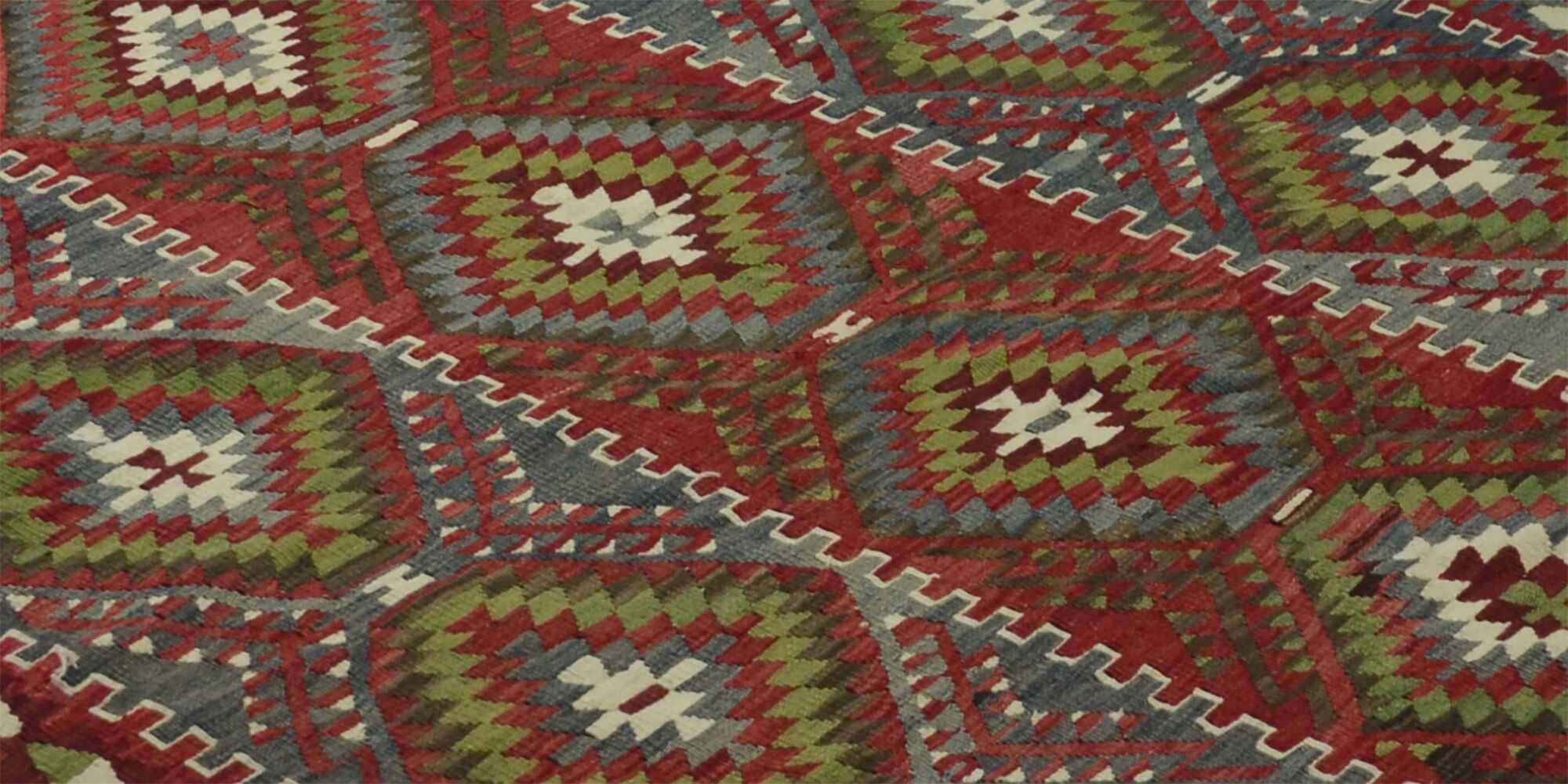 Anatolian handmade kilim rug 287 cm x 170 cm
