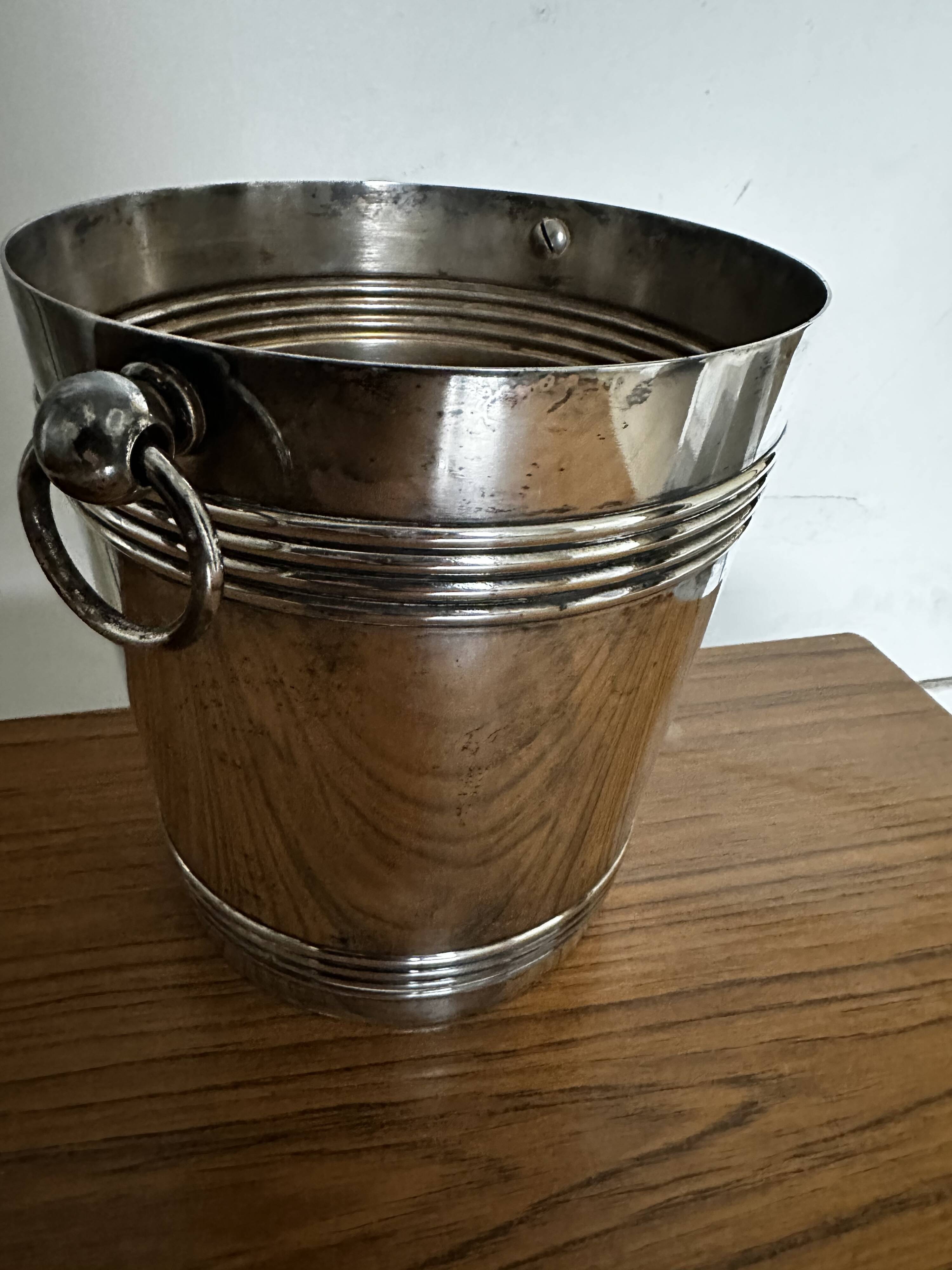 Gallia Champagne Bucket - Silver Metal - Art Deco Period - Biarritz Model