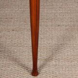 Round, extendable wooden dining table, 1960