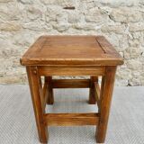 Solid wood stool
