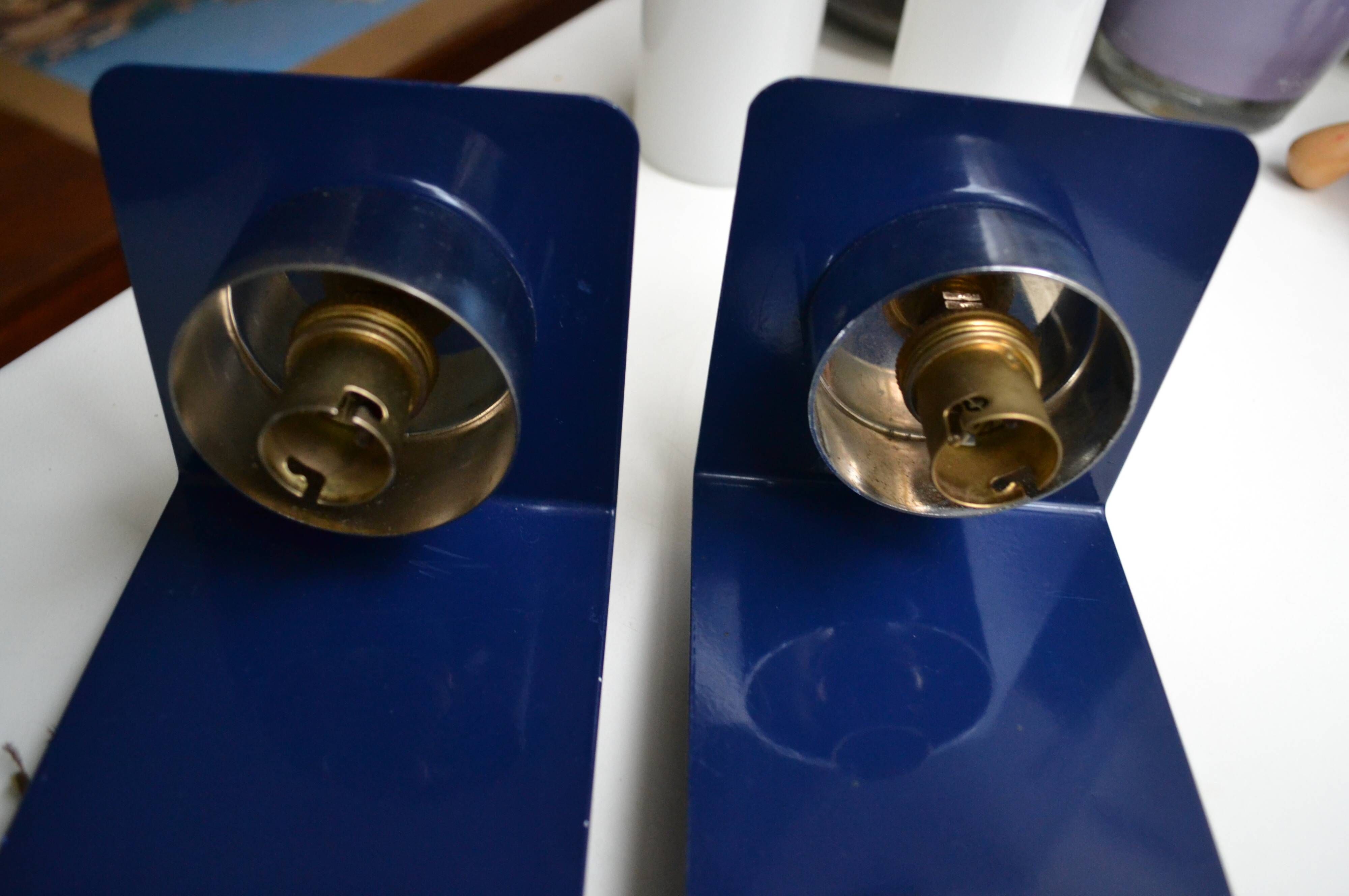 Pair of vintage sconces 70s Delmas