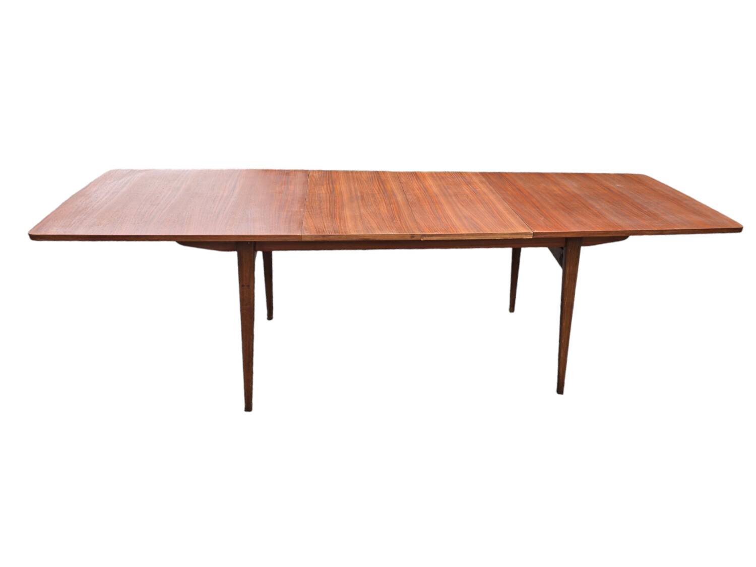 Scandinavian extendable table from the 60s in teak, 250cm L