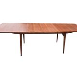 Scandinavian extendable table from the 60s in teak, 250cm L