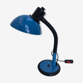 Lampe de bureau bleue et noire