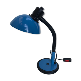 Lampe de bureau bleue et noire
