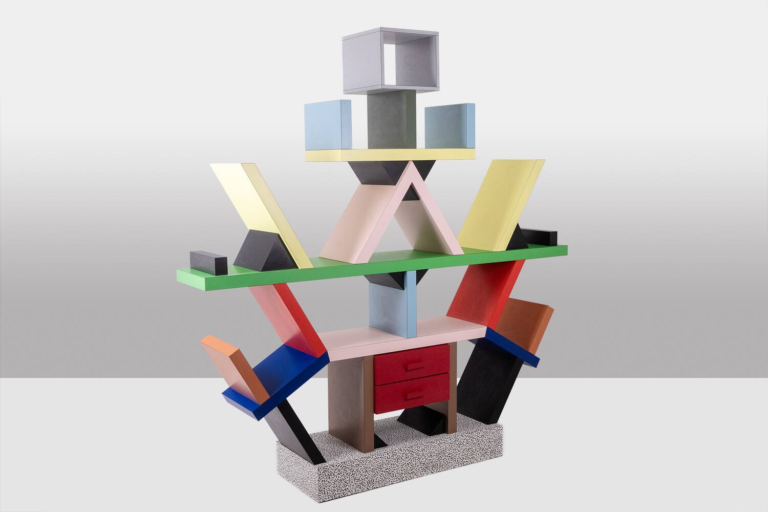 Ettore Sottsass for Memphis. Carlton Library. Year 1981.