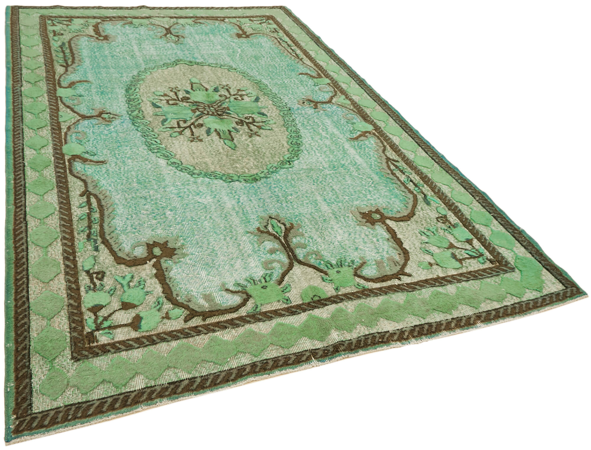 Hand-Knotted Antique Anatolian 1970, 205 cm x 313 cm
