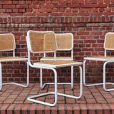 B32 Marcel Breuer white chairs