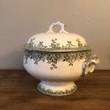 Soup pot in antique earthenware