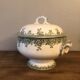 Soup pot in antique earthenware