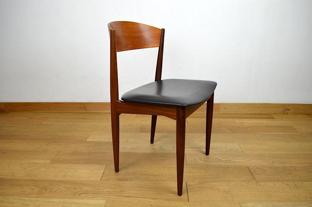 4 vintage scandinavian chairs in teak jydsk mobelindustri 1960