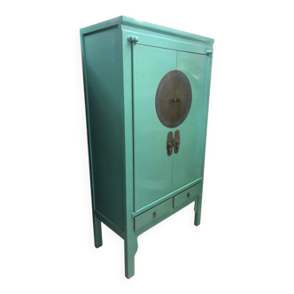 Blue solid wood wedding wardrobe