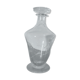 Glass carafe engraved with flowers