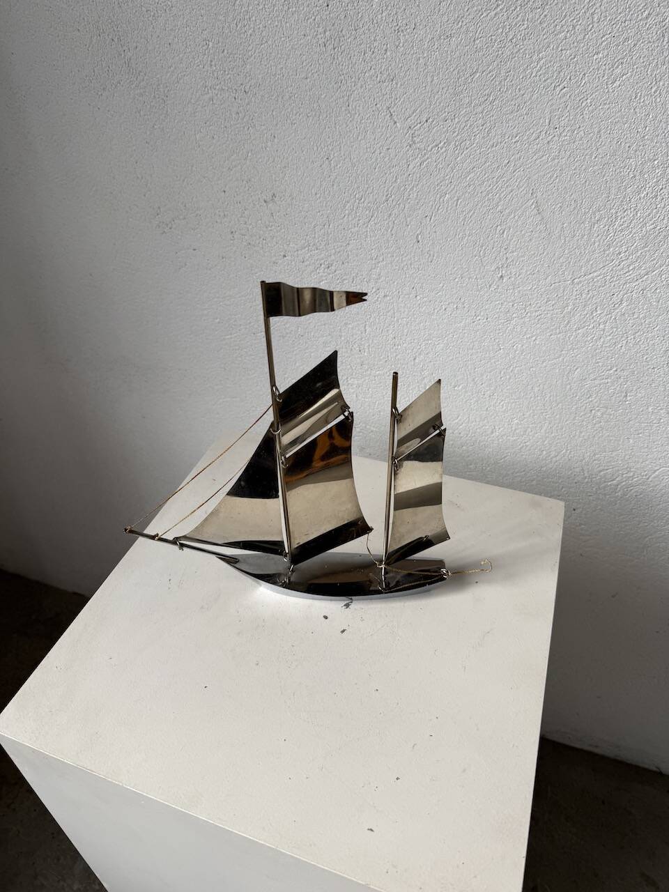 Stainless steel boat from the 1980s.