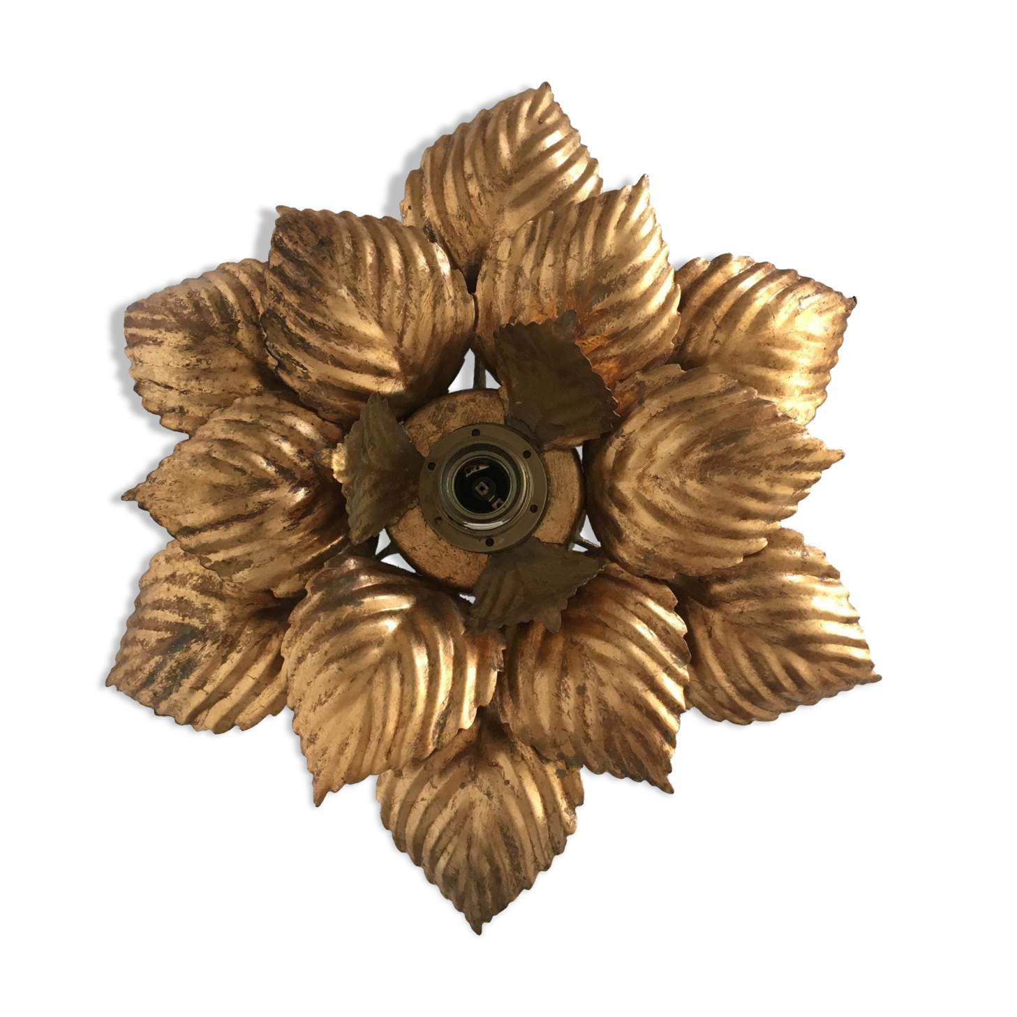 Applique Hollywood regency feuille de fleur